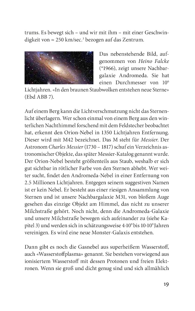 Andromeda-Galaxie M31, Abbildung 7 aus Physik für Enkel